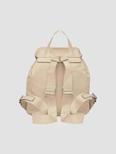 Prada Women's Small Re-Nylon Backpack - Beige | Thumbnail 3 Prada Women's Small Re-Nylon Backpack - Beige | Thumbnail 3