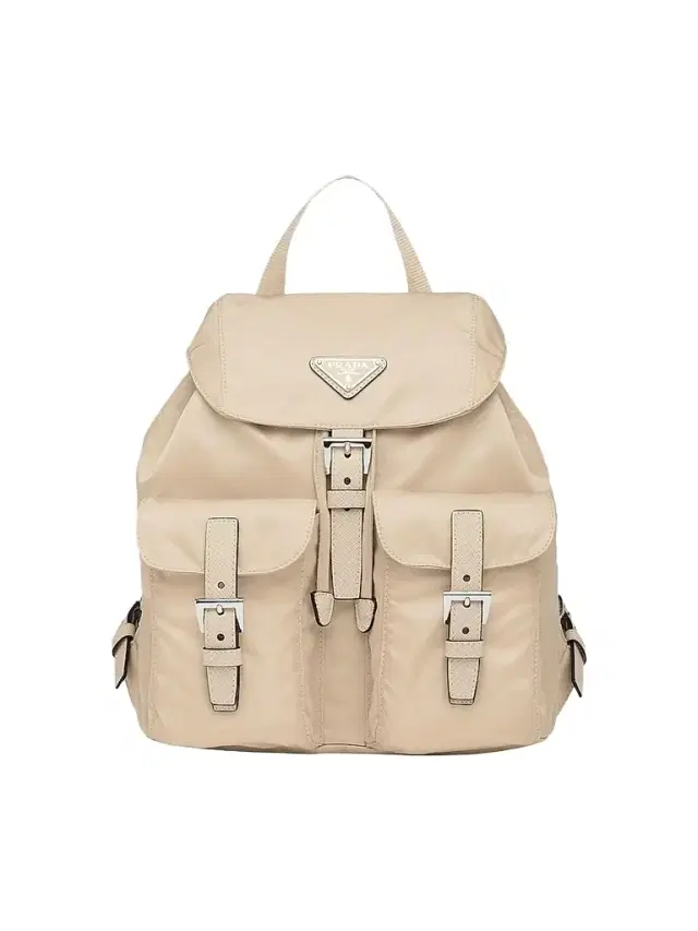 Women's Small Re-Nylon Backpack - Beige