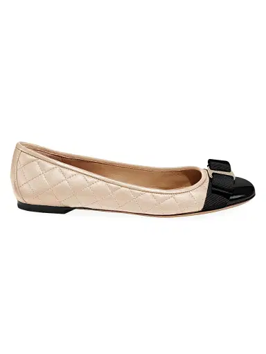 Ferragamo Women's Varina Leather Ballet Flats | Thumbnail 1 Ferragamo Women's Varina Leather Ballet Flats | Thumbnail 1