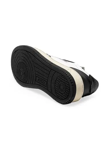 Autry Women's Medalist Leather Low-Top Sneakers - White Black - Size 12 | Thumbnail 3