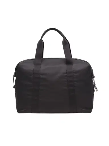 Prada Men's Re-Nylon and Saffiano Leather Duffle Bag - Black | Thumbnail 4 Prada Men's Re-Nylon and Saffiano Leather Duffle Bag - Black | Thumbnail 4