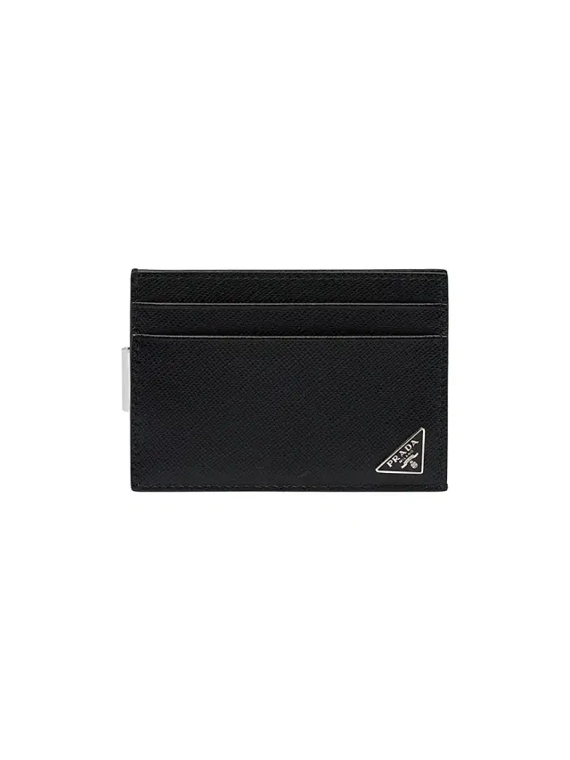 Prada Men's Saffiano Leather Card Holder - Black