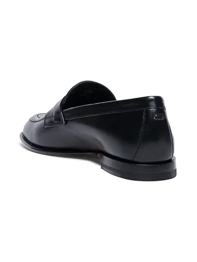 Santoni Women's Famed Leather Penny Loafers - Black - Size 12 | Thumbnail 3 Santoni Women's Famed Leather Penny Loafers - Black - Size 12 | Thumbnail 3