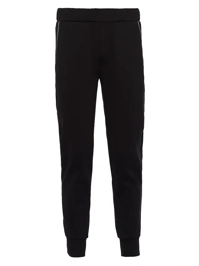 Prada Men's Sweatpants With Re-Nylon Details - Black