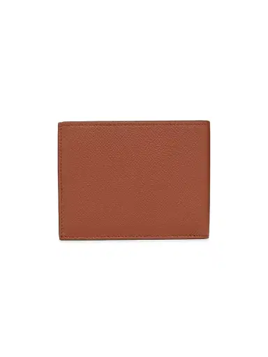 FERRAGAMO Men's Micro Leather Bi-Fold Wallet - New Cognac Nero | Thumbnail 3