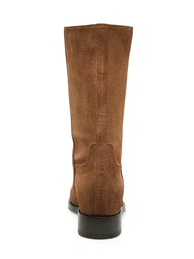 Santoni Women's Fleeces Suede Mid-Calf Boots - Cognac - Size 11 | Thumbnail 8 Santoni Women's Fleeces Suede Mid-Calf Boots - Cognac - Size 11 | Thumbnail 8