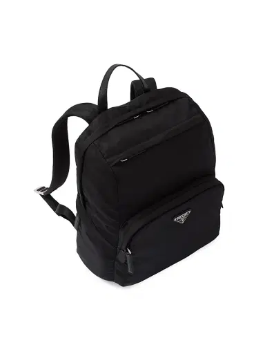 Prada Men's Re-Nylon and Saffiano Leather Backpack - Black - Size 0 | Thumbnail 3 Prada Men's Re-Nylon and Saffiano Leather Backpack - Black - Size 0 | Thumbnail 3