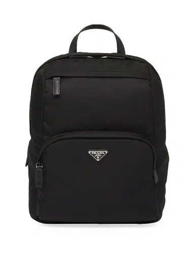Prada Men's Re-Nylon and Saffiano Leather Backpack - Black - Size 0 | Thumbnail 1 Prada Men's Re-Nylon and Saffiano Leather Backpack - Black - Size 0 | Thumbnail 1