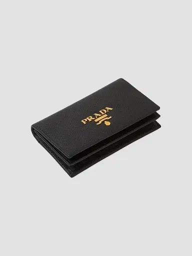 Prada Women's Saffiano Leather Card Holder | Thumbnail 2 Prada Women's Saffiano Leather Card Holder | Thumbnail 2