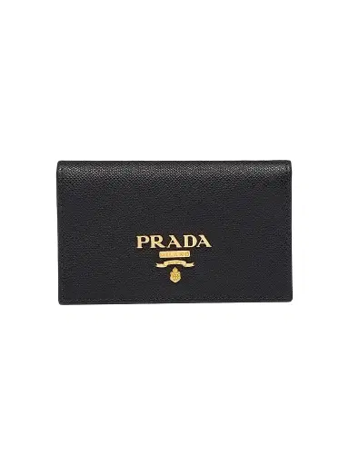 Prada Women's Saffiano Leather Card Holder | Thumbnail 1 Prada Women's Saffiano Leather Card Holder | Thumbnail 1