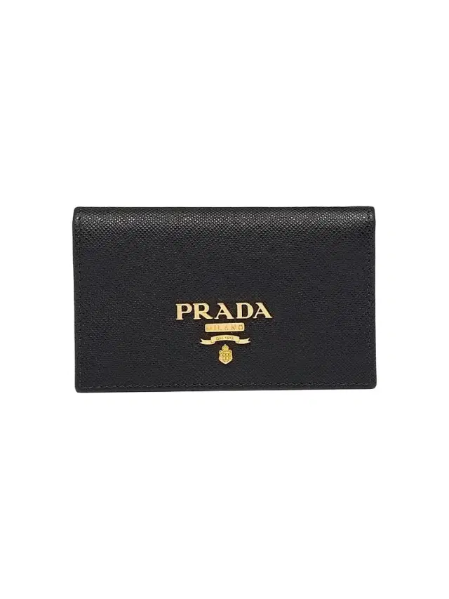 Prada Women's Saffiano Leather Card Holder - Black