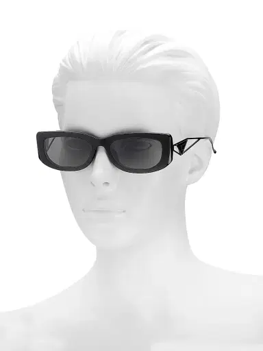 Prada Women's 53MM Rectangle Sunglasses - Black | Thumbnail 4 Prada Women's 53MM Rectangle Sunglasses - Black | Thumbnail 4