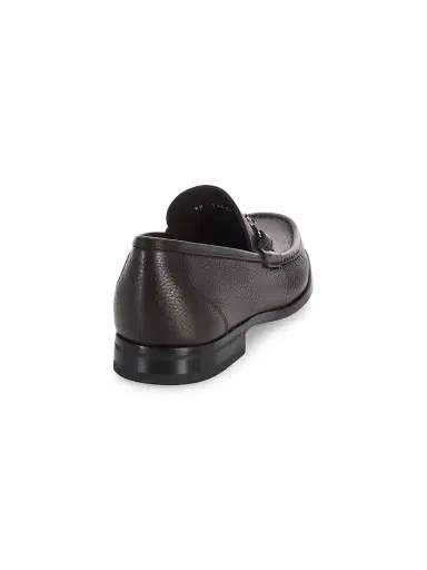 Ferragamo Men's Grandioso Gancini Bit Leather Loafers | Thumbnail 2