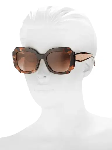 Prada Women's 52MM Square Sunglasses - Havana | Thumbnail 3 Prada Women's 52MM Square Sunglasses - Havana | Thumbnail 3
