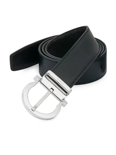 Ferragamo Men's Gancio Buckle Adjustable Cut-to | Thumbnail 1 Ferragamo Men's Gancio Buckle Adjustable Cut-to | Thumbnail 1