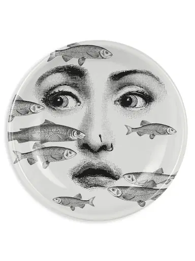 FORNASETTI Posacenere Rotondo Tema e Variazioni Ashtray | Thumbnail 1