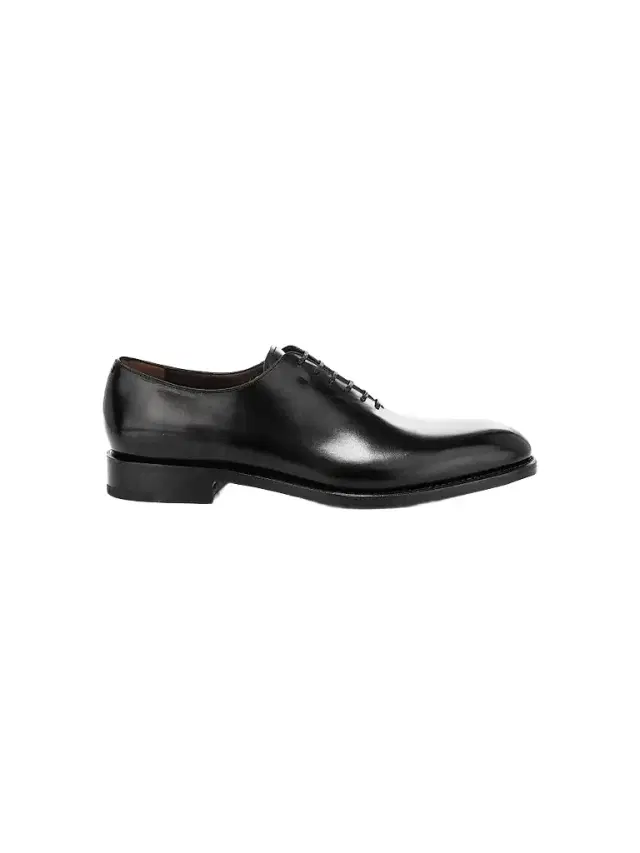 Men's Angiolo Lace-Up Leather Dress Shoes - Nero