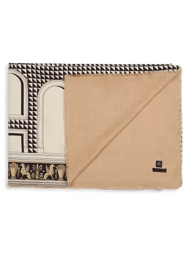 FORNASETTI Facciata Quattrocentesca Throw Blanket | Thumbnail 3