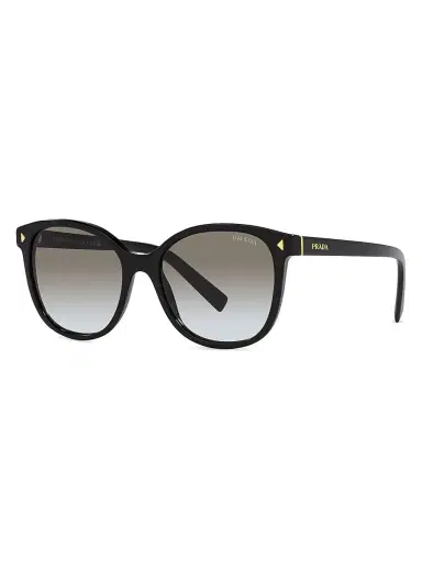 Prada Women's 53MM Round Sunglasses - Black | Thumbnail 1