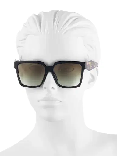 Prada Women's 56MM Square Sunglasses - Black Havana Gradient | Thumbnail 4