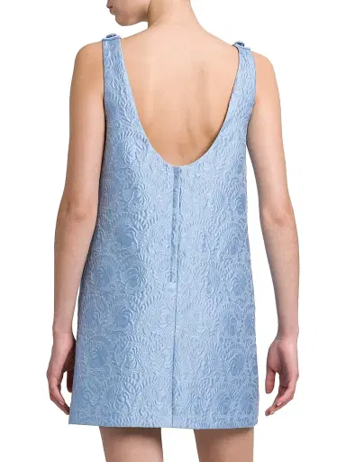 Dolce & Gabbana Women's Brocade Shift Minidress - Glicine Viola Chiari | Thumbnail 5