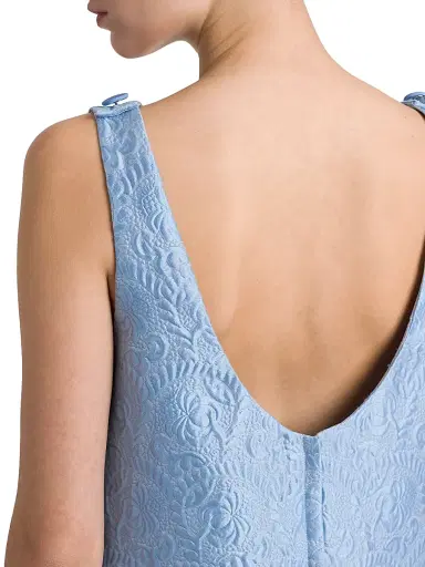 Dolce & Gabbana Women's Brocade Shift Minidress - Glicine Viola Chiari | Thumbnail 6