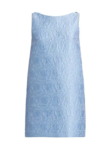 Dolce & Gabbana Women's Brocade Shift Minidress - Glicine Viola Chiari | Thumbnail 1