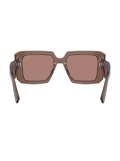 Prada Women's 51MM Square Sunglasses - Light Brown | Thumbnail 5