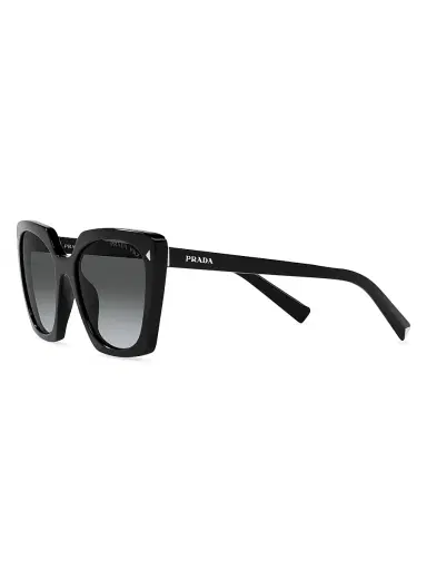 Prada Women's 47MM Square Sunglasses - Black | Thumbnail 4