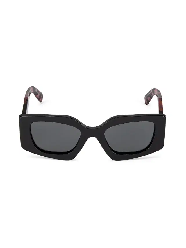 Prada Women's 51MM Geometric Sunglasses - Black