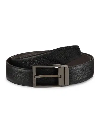 Ferragamo Men's Double Adjustable Cut-to-Size Leather Belt - Brown - Size 46 | Thumbnail 3