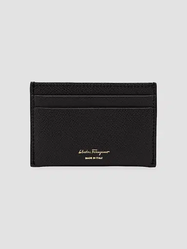 Ferragamo Women's Gancini Leather Card Case - Nero | Thumbnail 2 Ferragamo Women's Gancini Leather Card Case - Nero | Thumbnail 2