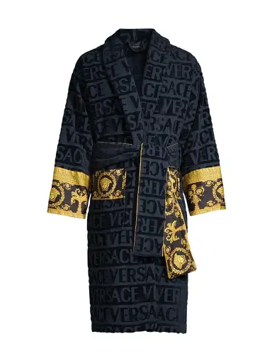 Versace Men's Logo Baroque Bathrobe | Thumbnail 1