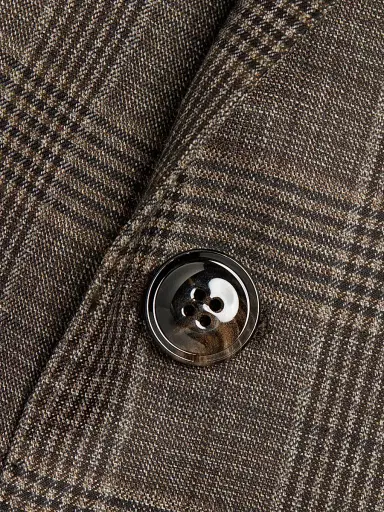 Giorgio Armani Men's Plaid Wool Two-Button Sport Coat - Brown | Thumbnail 7 Giorgio Armani Men's Plaid Wool Two-Button Sport Coat - Brown | Thumbnail 7