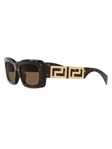 Versace Women's 54MM Rectangular Sunglasses - Havana | Thumbnail 2 Versace Women's 54MM Rectangular Sunglasses - Havana | Thumbnail 2