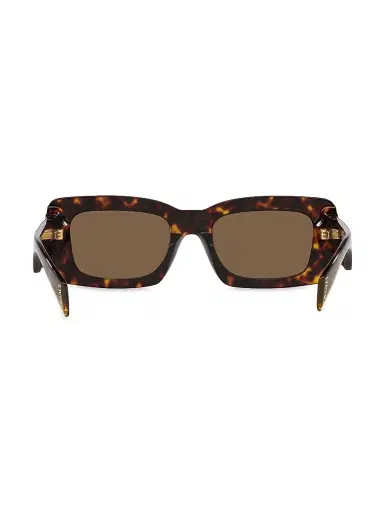 Versace Women's 54MM Rectangular Sunglasses - Havana | Thumbnail 6 Versace Women's 54MM Rectangular Sunglasses - Havana | Thumbnail 6