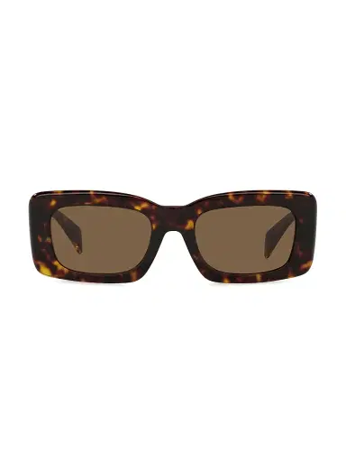 Versace Women's 54MM Rectangular Sunglasses - Havana | Thumbnail 1 Versace Women's 54MM Rectangular Sunglasses - Havana | Thumbnail 1