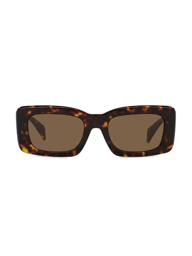 Women's 54MM Rectangular Sunglasses - Havana Women's 54MM Rectangular Sunglasses - Havana
