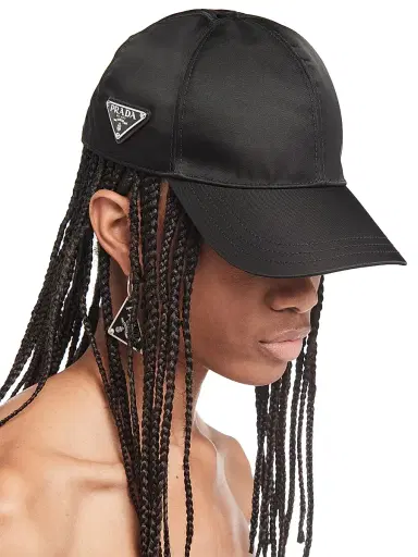 Prada Women's Re-Nylon Baseball Cap - Black | Thumbnail 2