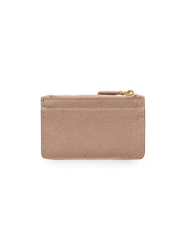 Prada Women's Saffiano and Smooth Leather Card Holder - Light Pink | Thumbnail 3 Prada Women's Saffiano and Smooth Leather Card Holder - Light Pink | Thumbnail 3