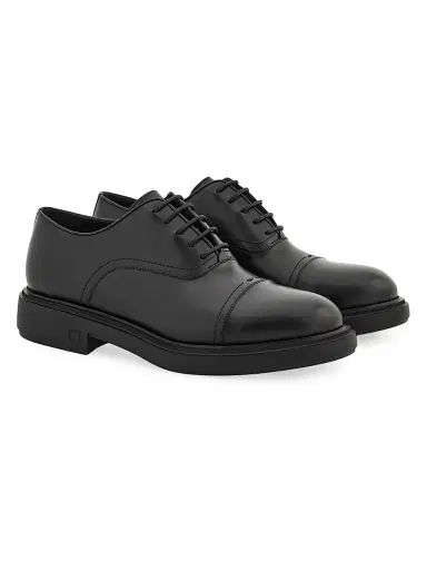 FERRAGAMO Men's Camden Leather Lace-Up Shoes - Nero | Thumbnail 2 FERRAGAMO Men's Camden Leather Lace-Up Shoes - Nero | Thumbnail 2