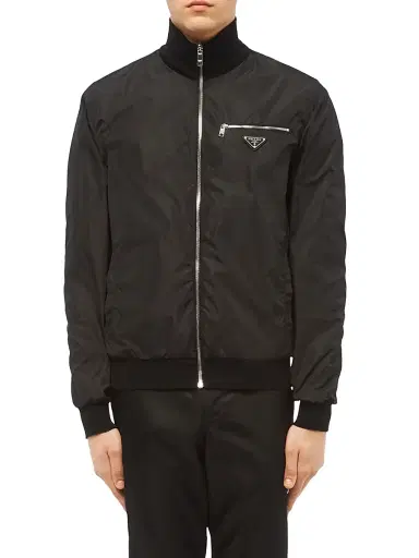Prada Men's Reversible Wool And Nylon Jacket - Black - Size 34 | Thumbnail 2 Prada Men's Reversible Wool And Nylon Jacket - Black - Size 34 | Thumbnail 2