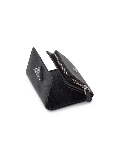 Prada Women's  Saffiano Leather Wallet - Black | Thumbnail 6