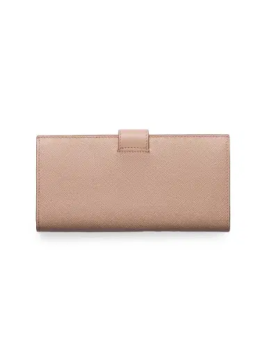 Prada Women's Large Saffiano and Leather Wallet - Light Pink | Thumbnail 3