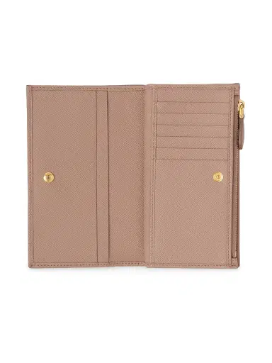 Prada Women's Large Saffiano Leather Wallet - Beige | Thumbnail 2