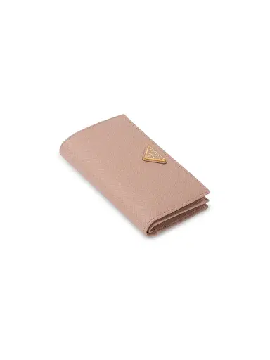 Prada Women's Large Saffiano Leather Wallet - Beige | Thumbnail 4