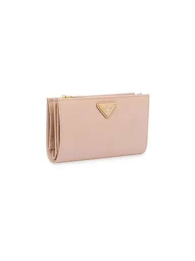 Prada Women's Large Saffiano Leather Wallet - Beige | Thumbnail 5