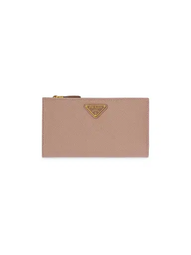 Prada Women's Large Saffiano Leather Wallet - Beige | Thumbnail 1