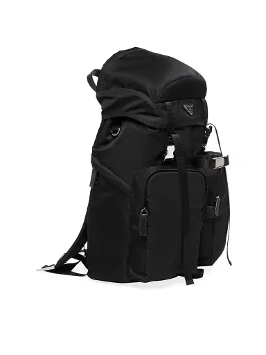 Prada Men's Re-nylon And Saffiano Leather Backpack - Black - Size 0 | Thumbnail 2 Prada Men's Re-nylon And Saffiano Leather Backpack - Black - Size 0 | Thumbnail 2