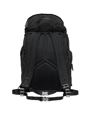 Prada Men's Re-nylon And Saffiano Leather Backpack - Black - Size 0 | Thumbnail 3 Prada Men's Re-nylon And Saffiano Leather Backpack - Black - Size 0 | Thumbnail 3